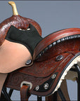 Hilason Western Horse Treeless Trail Barrel American Leather Saddle
