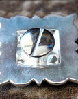 Western Screw Back Concho German Silver 1 In Square Cowgirl S Hilason