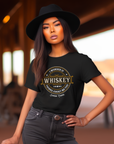 I Wonder if Whiskey Thinks About Me Too Graphic Tee - Bourbon Cowgirl