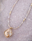 White Jade Matrix Necklace