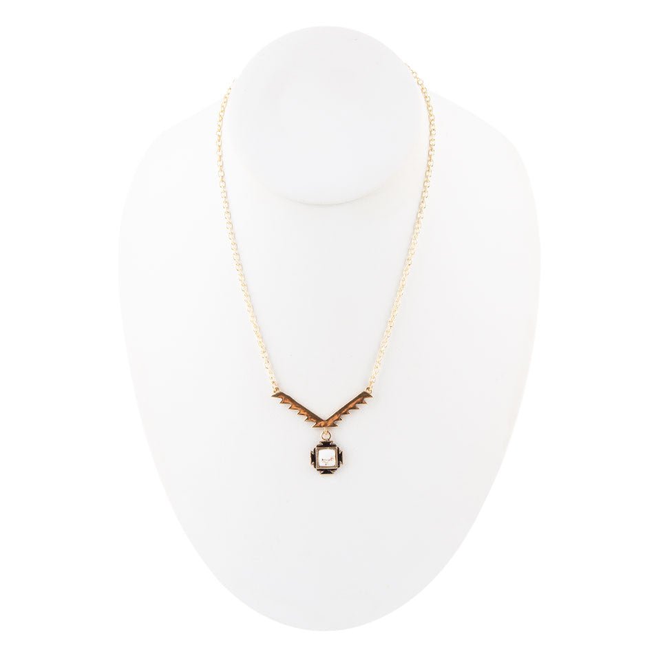 White Jasper Atzec Necklaces