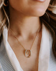 Horseshoe Initial Necklace