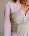 SALE The Cav Corset Sparkle Top