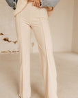 The Zoey Trouser in Cream