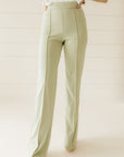 The Zoey Stretch Trouser In Sage