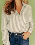 The BT Button Down in Sage Green