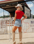 The Out West Suede Tall Cowboy Boot