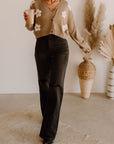 The Serena Pant in Washed Black