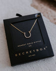 The Dainty Gold Horseshoe Necklace