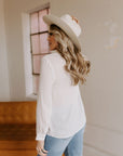 The Claire Classic Top in White