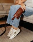 Wide Clutch 6 Ring Chain Belt Bag