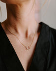 The Dainty Gold Horseshoe Necklace