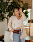 Wide Clutch 6 Ring Chain Belt Bag
