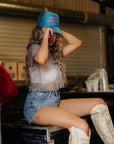 SALE The Harmony Mesh Net Rhinestone Top
