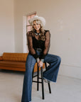 The Loretta Trouser Jean in Medium Wash