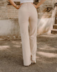 The Zoey Trouser in Cream