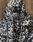 35X35" Snow Leopard Wild Rag / Scarf - W203 Slide WRC167B