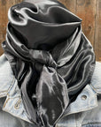 35X35"  Solid Silver / Grey  Wild Rag / Scarf WRS15