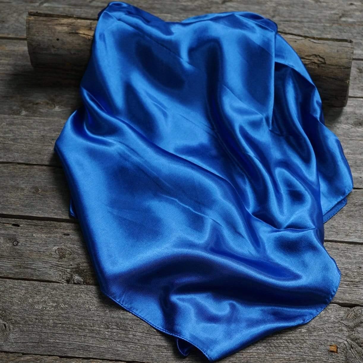 35X35"  Solid Electric Blue  Wild Rag / Scarf WRS17