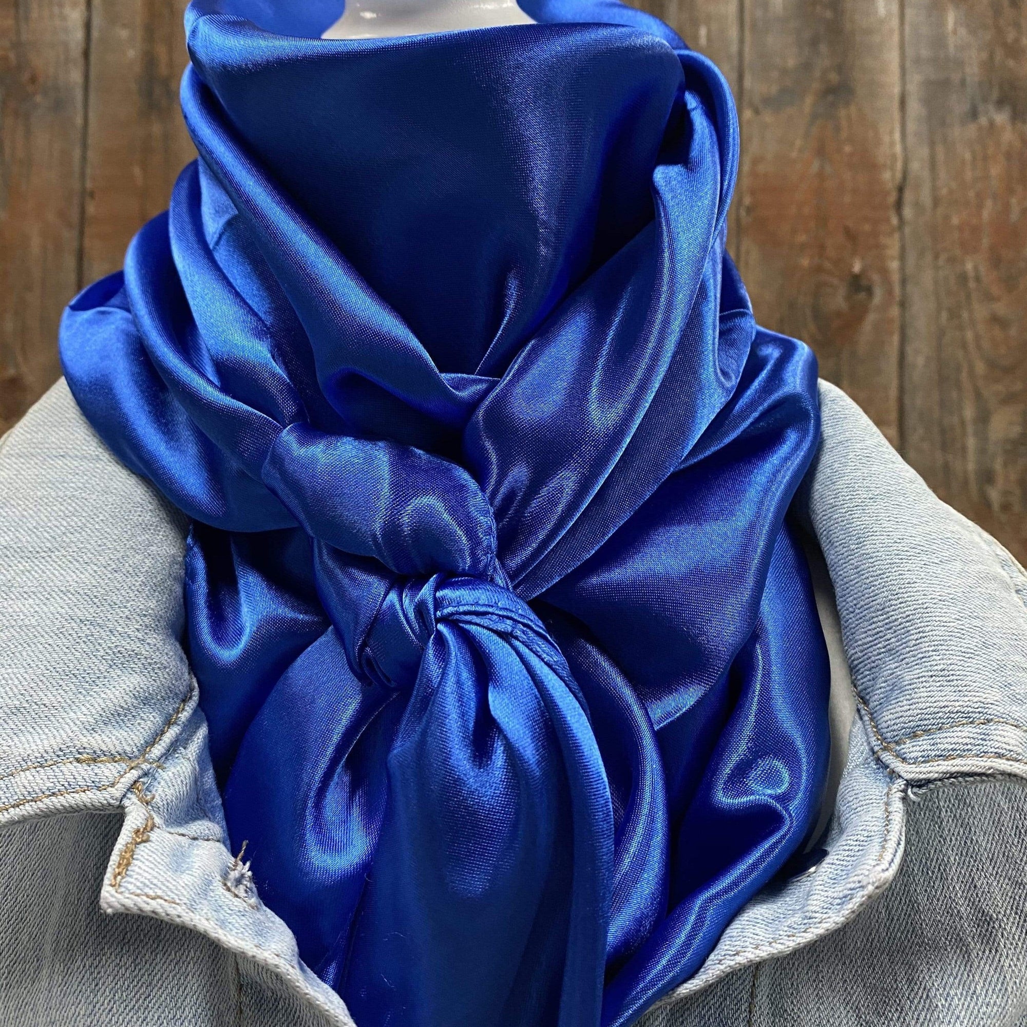 35X35"  Solid Electric Blue  Wild Rag / Scarf WRS17