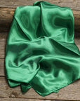 35X35"  Solid Green  Wild Rag / Scarf WRS18