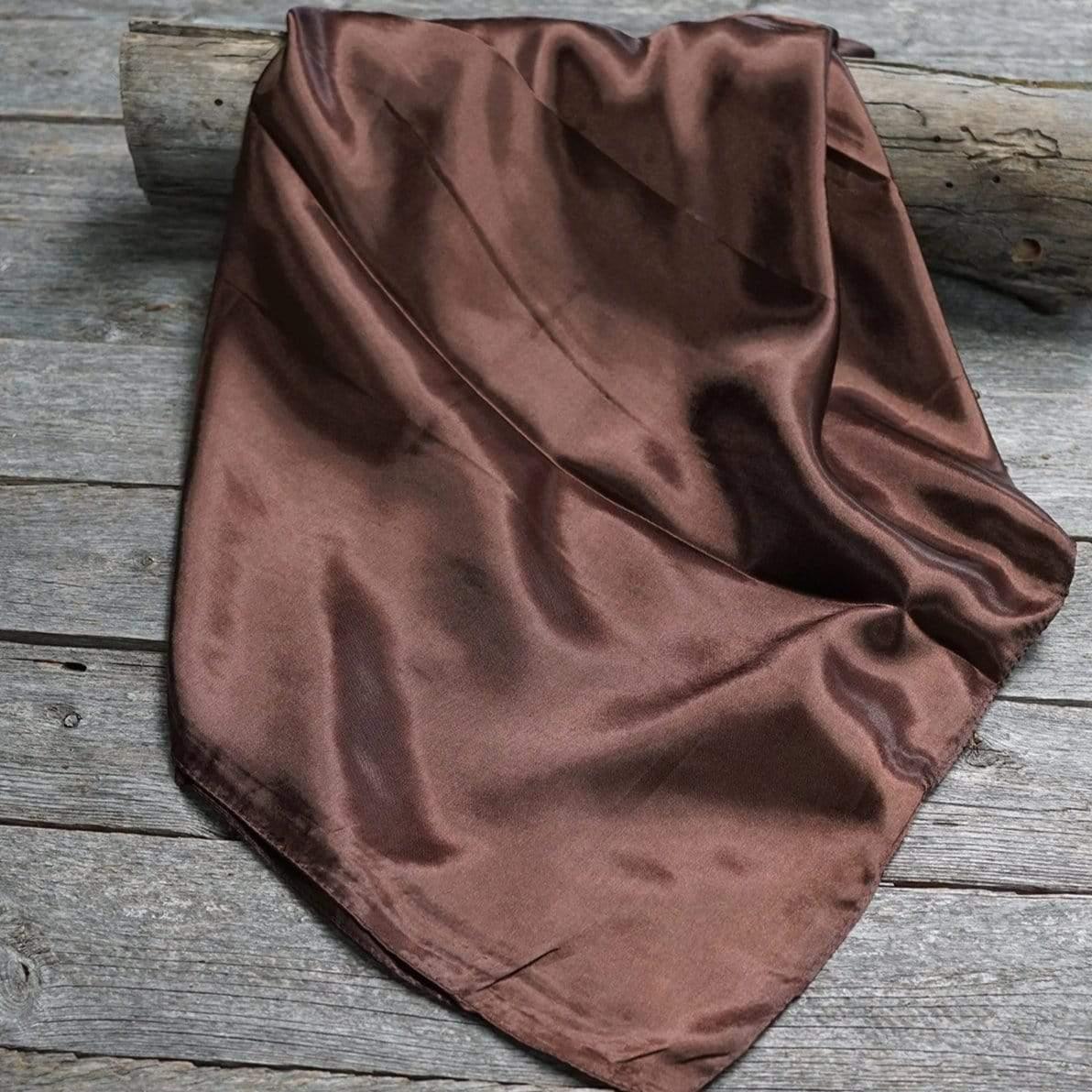 35X35"  Solid Brown  Wild Rag / Scarf WRS2