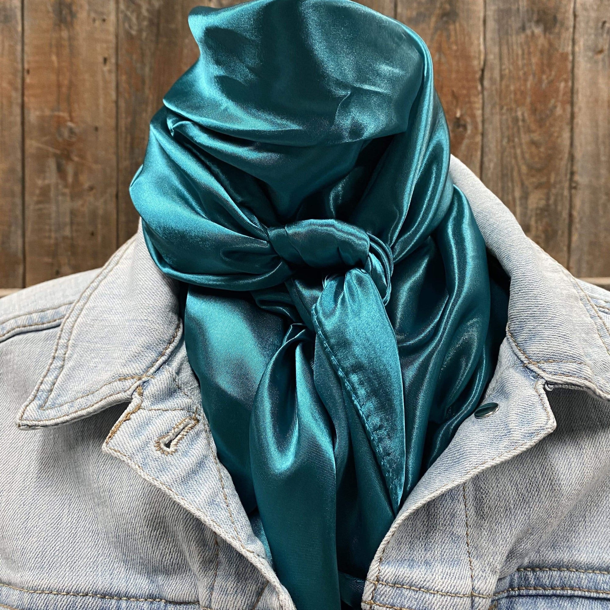 35X35"  Solid Teal  Wild Rag / Scarf WRS5