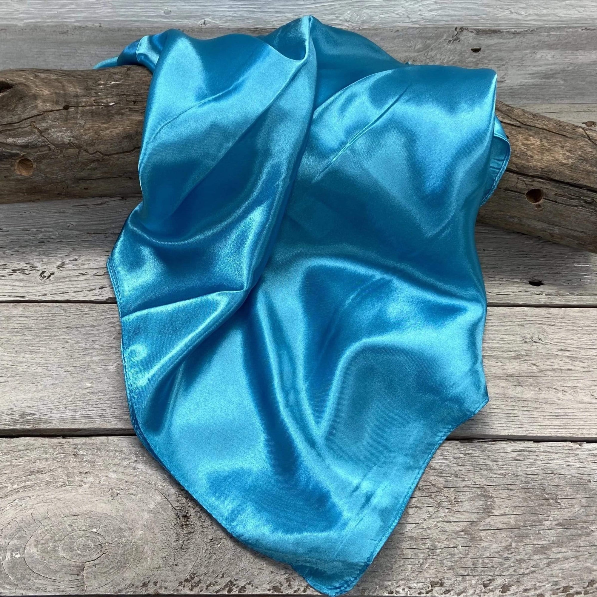 35X35"  Solid Aqua  Wild Rag / Scarf WRS8