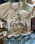 Wild West Cowboy Rider Graphic Tee