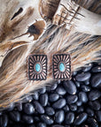Windom Stud Fashion Earring - Copper