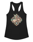 Aztec Cowboy Women’s Fitted Racerback Tank Top