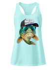 Honey Hole Fish Women’s Fitted Racerback Tank Top