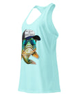 Honey Hole Fish Women’s Fitted Racerback Tank Top