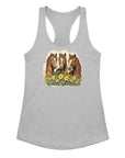 Horse Trio Women’s Fitted Racerback Tank Top