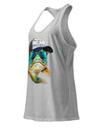 Honey Hole Fish Women’s Fitted Racerback Tank Top