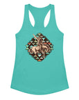 Aztec Cowboy Women’s Fitted Racerback Tank Top