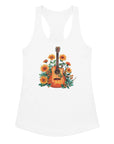 Hippie Guitar Women’s Fitted Racerback Tank Top