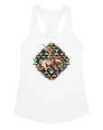 Aztec Cowboy Women’s Fitted Racerback Tank Top