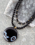Xavier Black Onyx Pendant Necklace