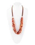 Xavier Carnelian Multi-Strand Necklace