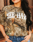 Yee-Haw Tree Camo Graphic Tee