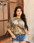 Yee-Haw Tree Camo Graphic Tee