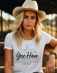 Boot Stitch Yee Haw T-Shirt Bourbon Cowgirl