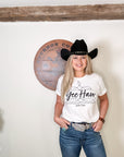 Boot Stitch Yee Haw T-Shirt Bourbon Cowgirl