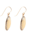 Yellow Agate Faceted Oval Earring