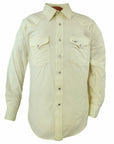 Flying R Ranchwear - Western Solid - Pale Yellow - Long Sleeve Snaps