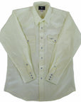 Flying R Ranchwear - Western Solid - Pale Yellow - Long Sleeve Snaps