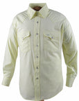 Flying R Ranchwear - Western Solid - Pale Yellow - Long Sleeve Snaps
