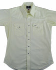 Flying R Ranchwear - Western Solid - Pale Yellow - Short Sleeve Snaps