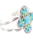 Zion Blue Turquoise Sterling Silver Cuff Bracelet